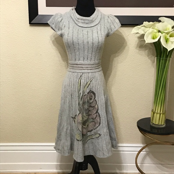 Anthropologie Soft Pour Sweater Dress - Picture 3 of 7